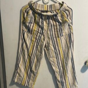 Striped Kids Bottoms in Yellow and Blue